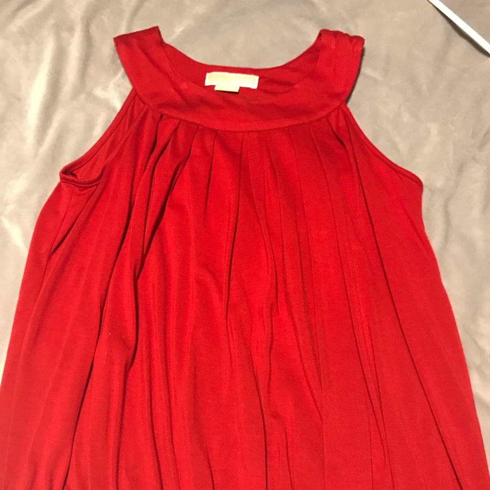 Michael Kors sleeveless red top size S